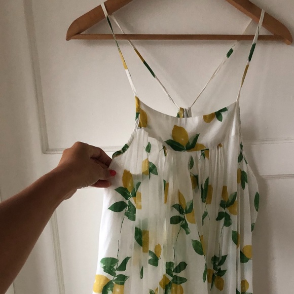 Sheer beach oversized cover up mini lemon dress - Picture 3 of 7